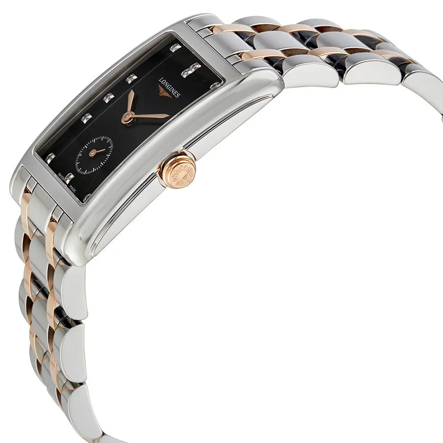 Longines DolceVita Black Dial Diamond Ladies Watch L5.512.5.57.7