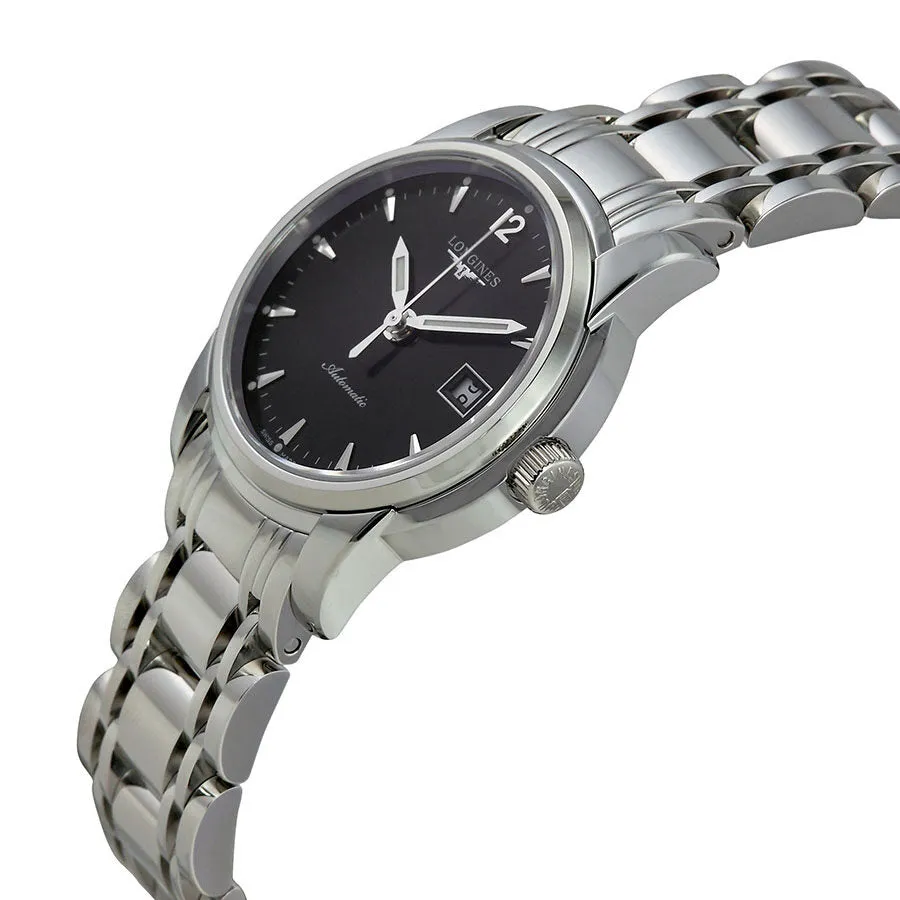 Longines Saint Imier Black Dial Stainless Steel Ladies Watch L25634526 L2.563.4.52.6
