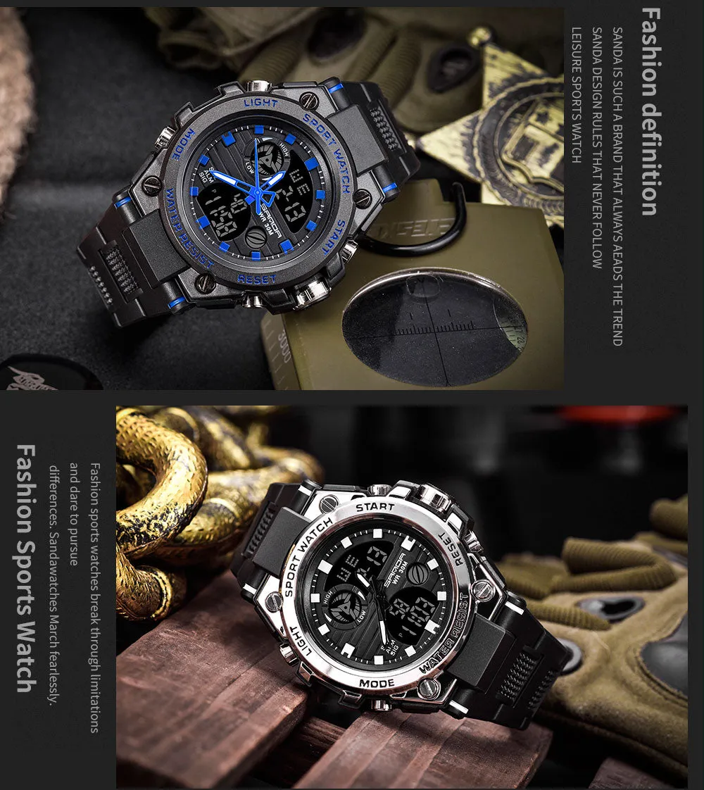 Luxury Military Quartz Electronic Watches Shockproof Waterproof Digital Wristwatch