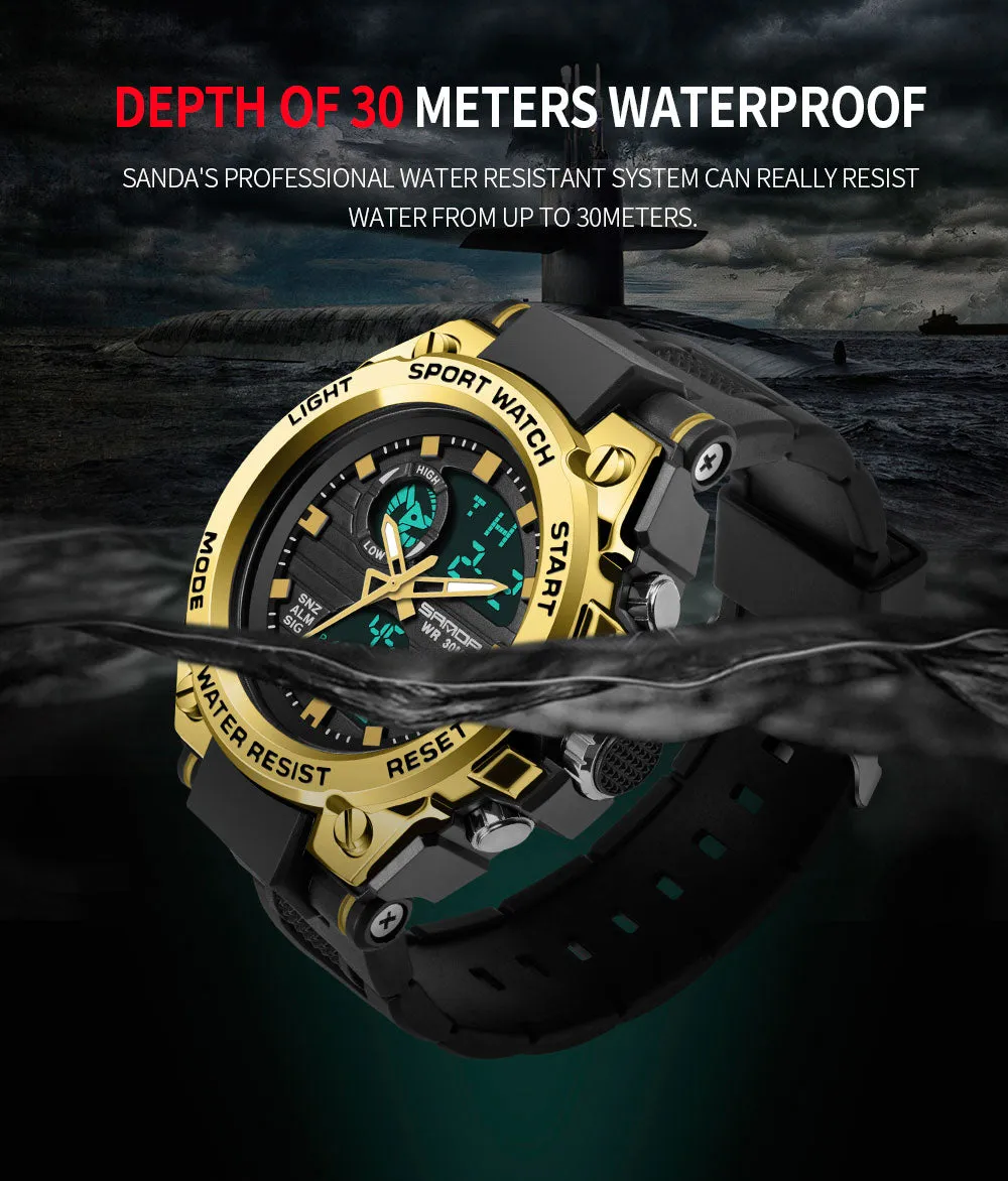 Luxury Military Quartz Electronic Watches Shockproof Waterproof Digital Wristwatch