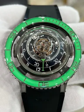 MB&F AQUAPOD HM7 GREEN 70.TGL.B FLYING TOURBILLON