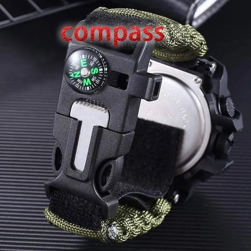 Men Digital Multi Use Survival Digital Sports Watches