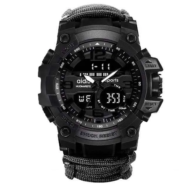 Men Digital Multi Use Survival Digital Sports Watches