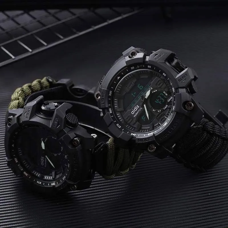 Men Digital Multi Use Survival Digital Sports Watches