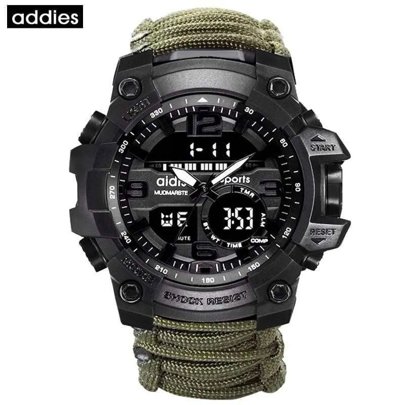 Men Digital Multi Use Survival Digital Sports Watches