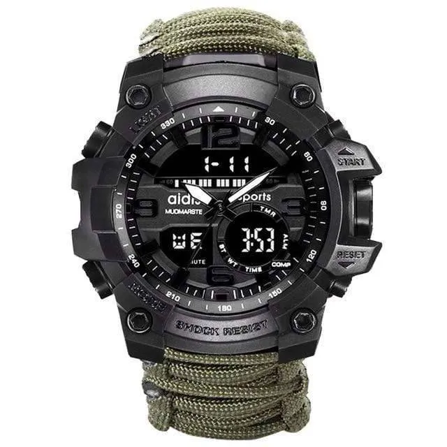Men Digital Multi Use Survival Digital Sports Watches