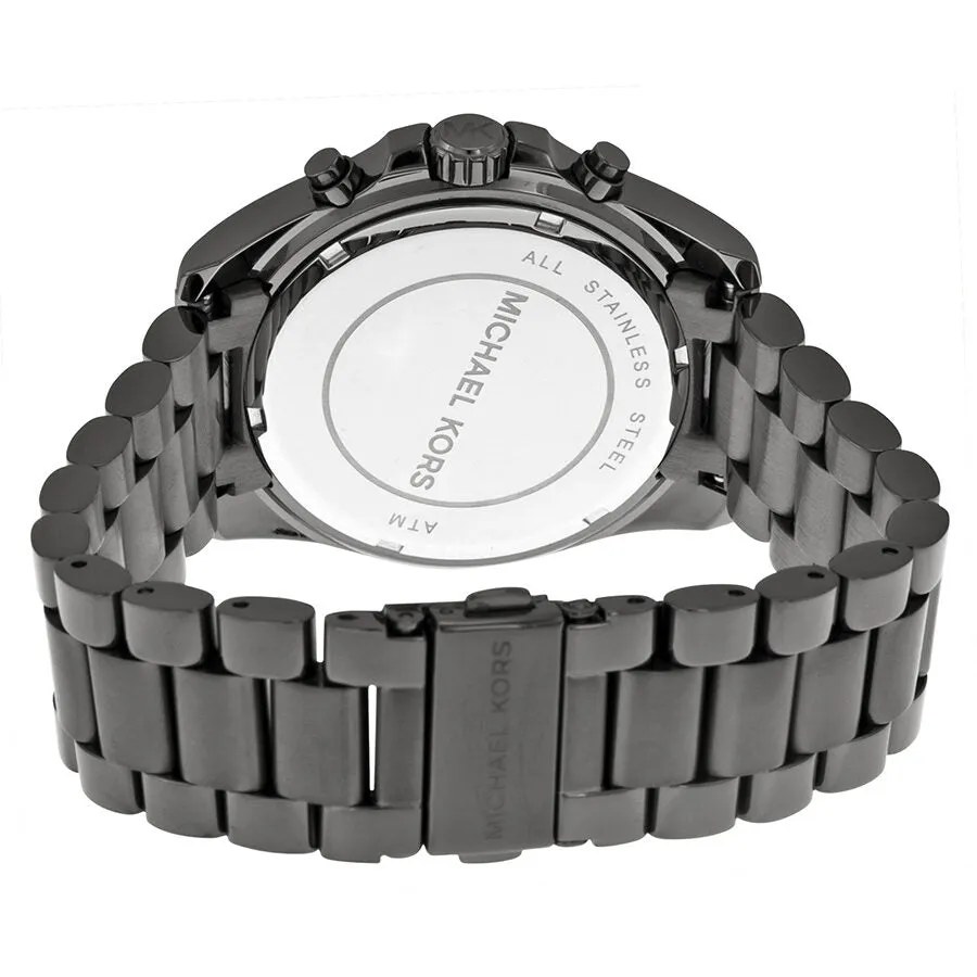 Michael Kors Bradshaw Chronograph White Dial Gunmetal Ion-plated Men's Watch MK5952
