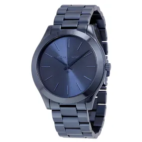 Michael Kors Slim Runway Blue Dial Blue Ion-plated Ladies Watch MK3419