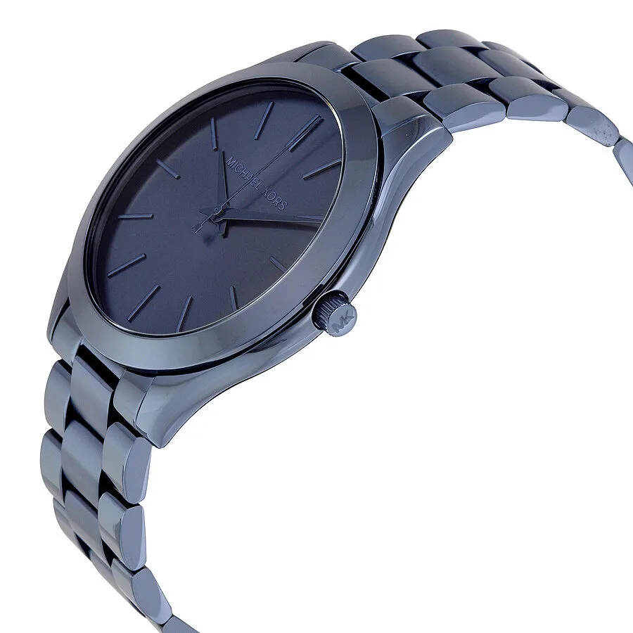 Michael Kors Slim Runway Blue Dial Blue Ion-plated Ladies Watch MK3419