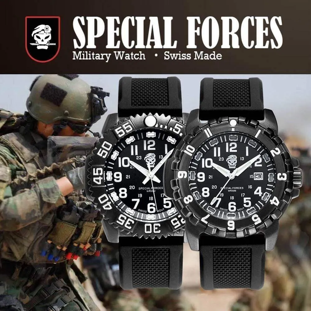 Military-Grade EDC Survival Watch - Waterproof Tactical Timepiece