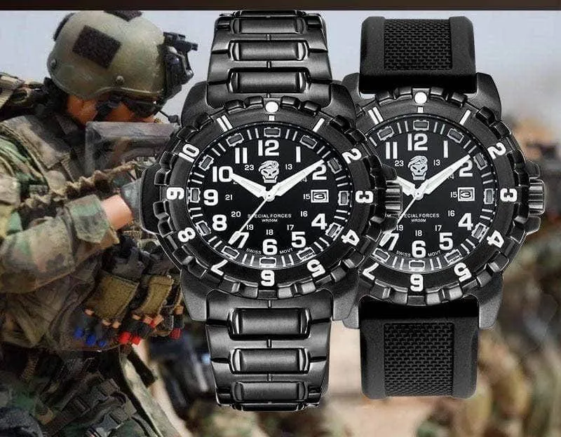Military-Grade EDC Survival Watch - Waterproof Tactical Timepiece
