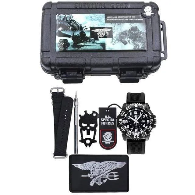 Military-Grade EDC Survival Watch - Waterproof Tactical Timepiece