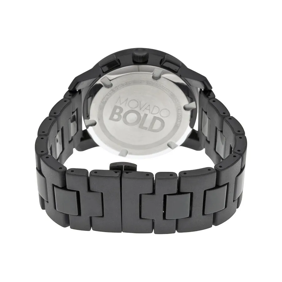 Movado Bold  Chronograph Black Dial Black TR90 Men's Watch 3600275
