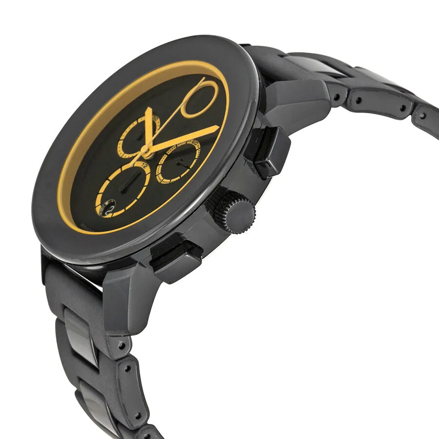 Movado Bold  Chronograph Black Dial Black TR90 Men's Watch 3600275