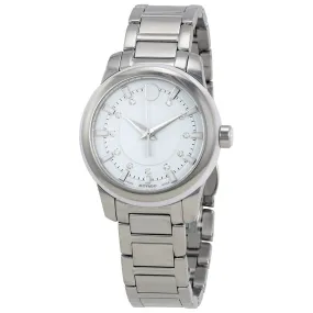 Movado Movado Diamond White Dial Stainless Steel Ladies Watch 0606943