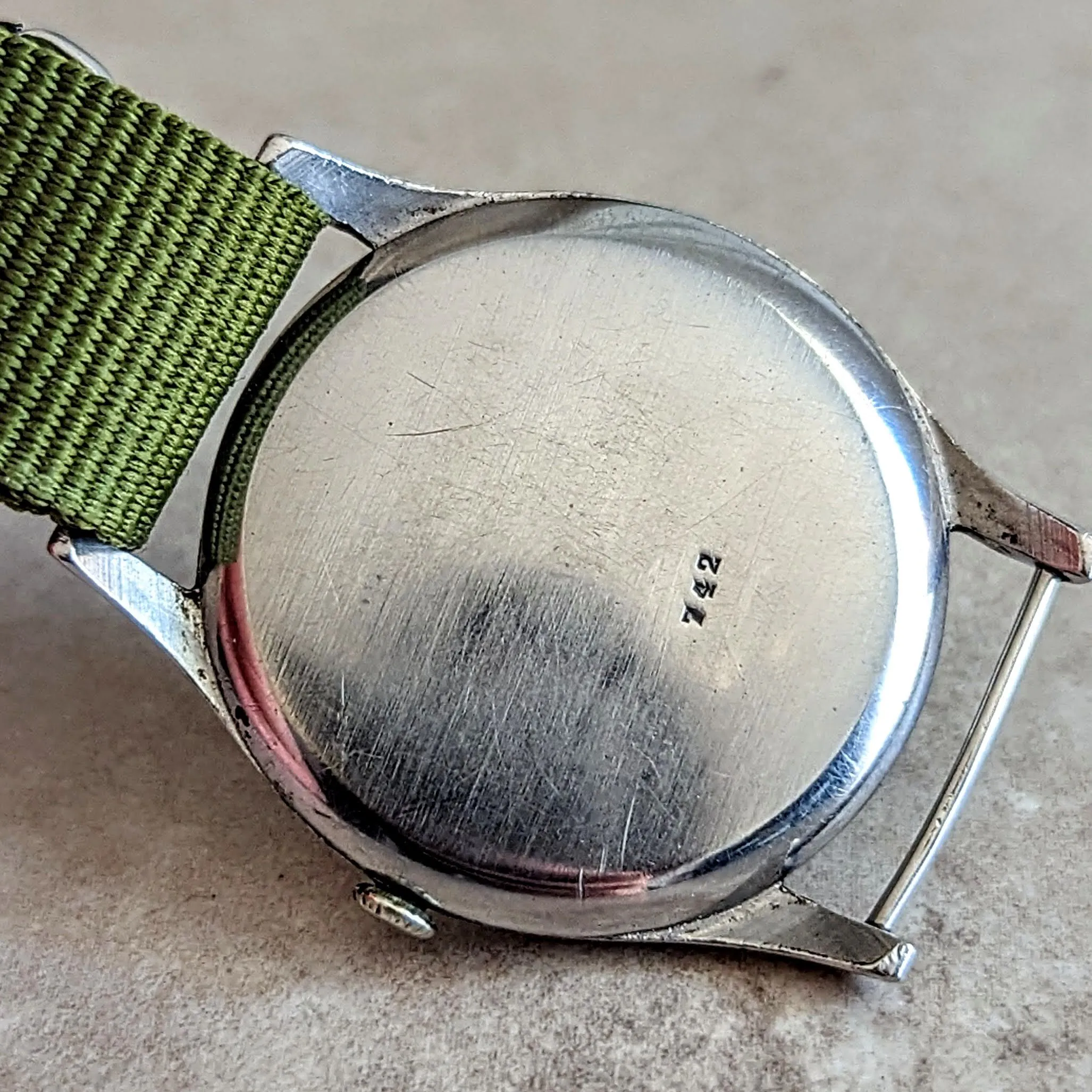 NICE WATCH Military Style 34.5mm Wristwatch Swiss Cal. ETA 960 Watch