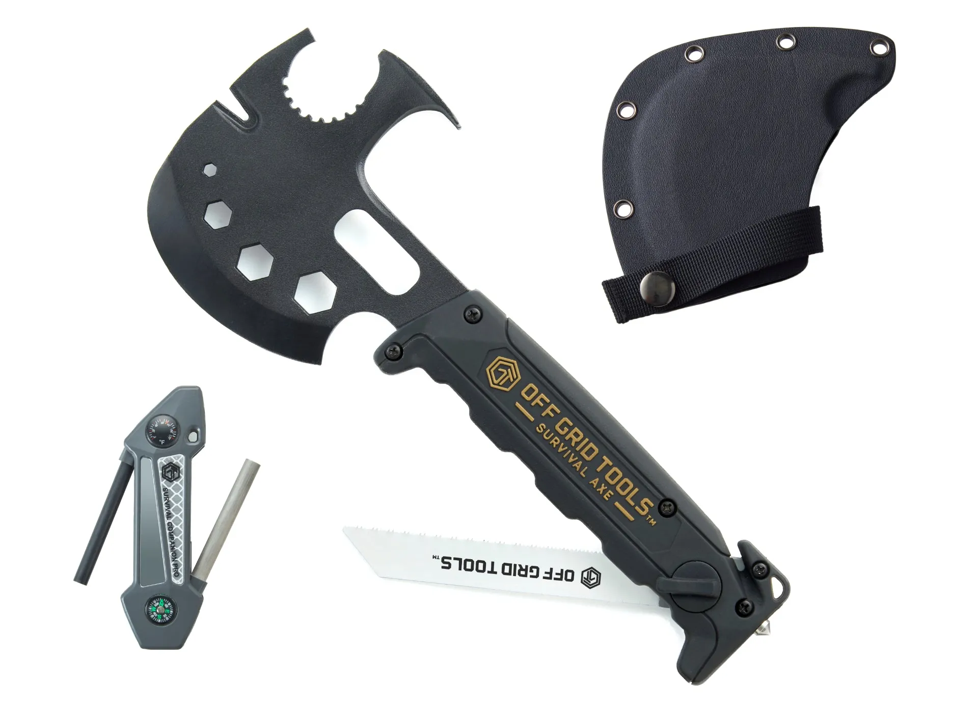 OGT Survival Axe   Survival Companion Pro   Kydex Sheath
