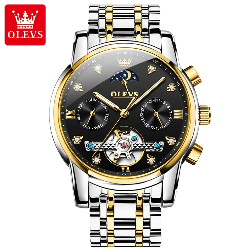 OLEVS 6678 Mechanical Watches Tourbillon Automatic watch