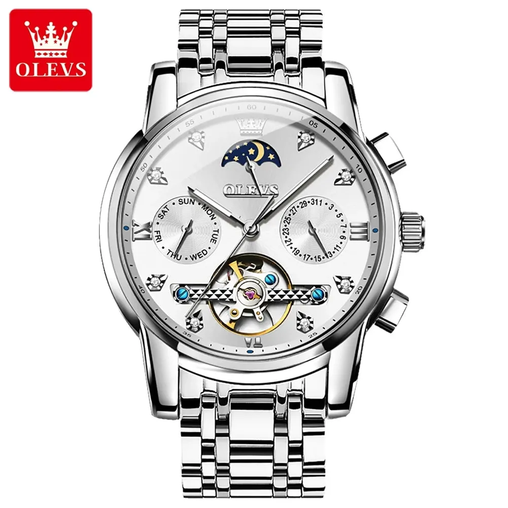 OLEVS 6678 Mechanical Watches Tourbillon Automatic watch