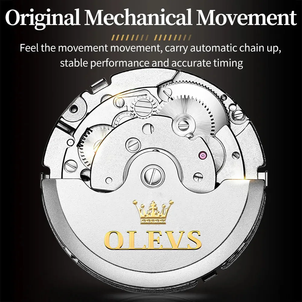 OLEVS 6678 Mechanical Watches Tourbillon Automatic watch