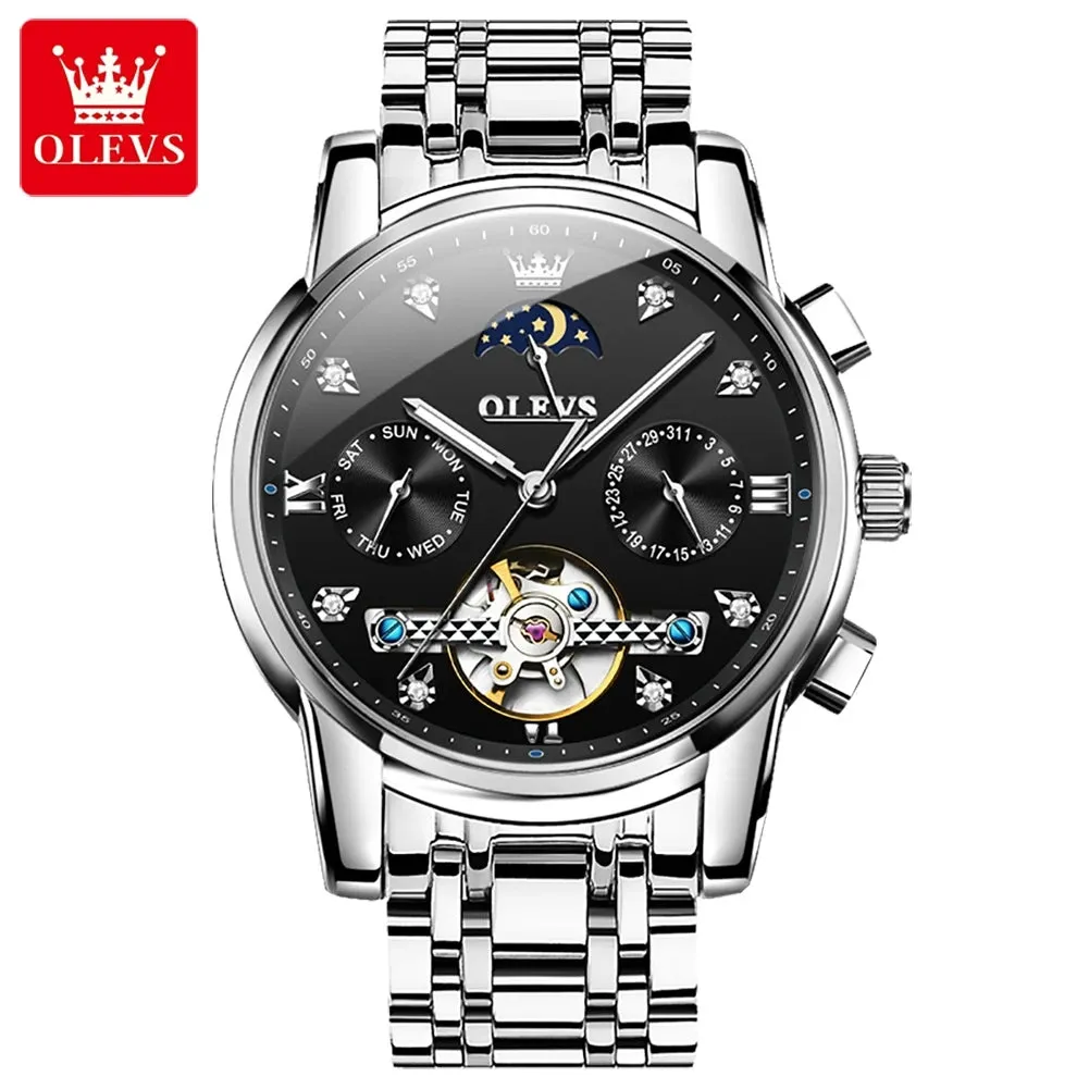 OLEVS 6678 Mechanical Watches Tourbillon Automatic watch