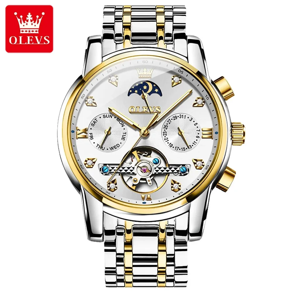 OLEVS 6678 Mechanical Watches Tourbillon Automatic watch