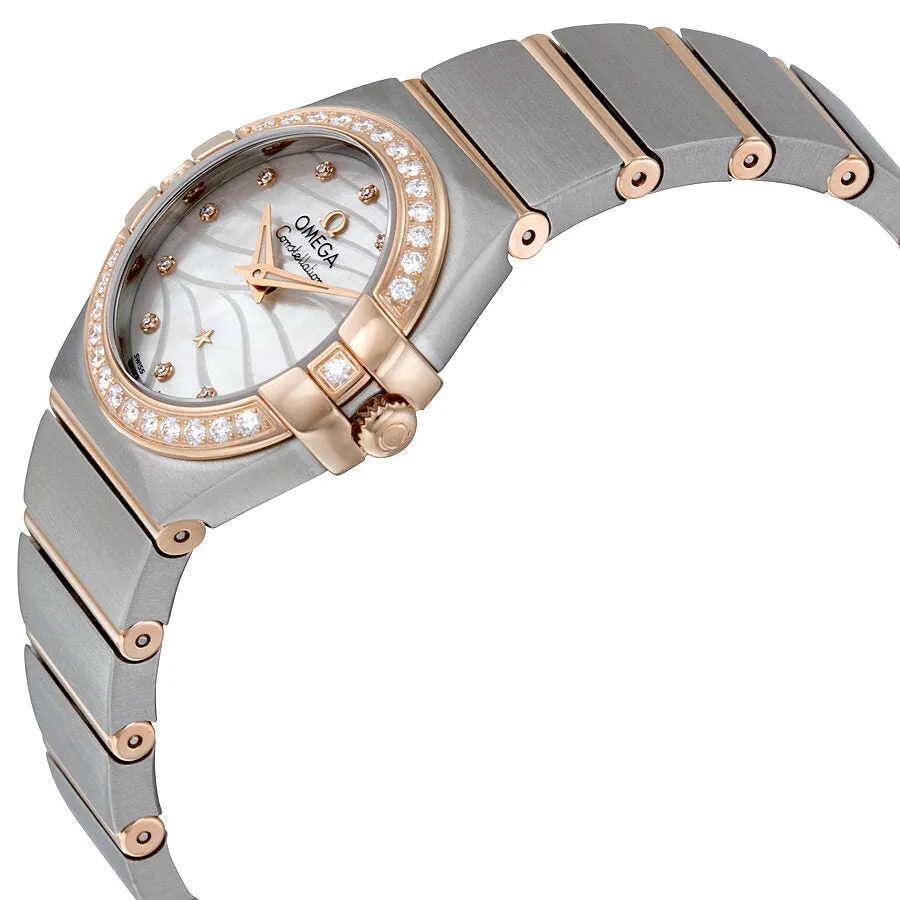 Omega Constellation Mother of Pearl Diamond Dial Ladies Watch 12325246055012 123.25.24.60.55.012