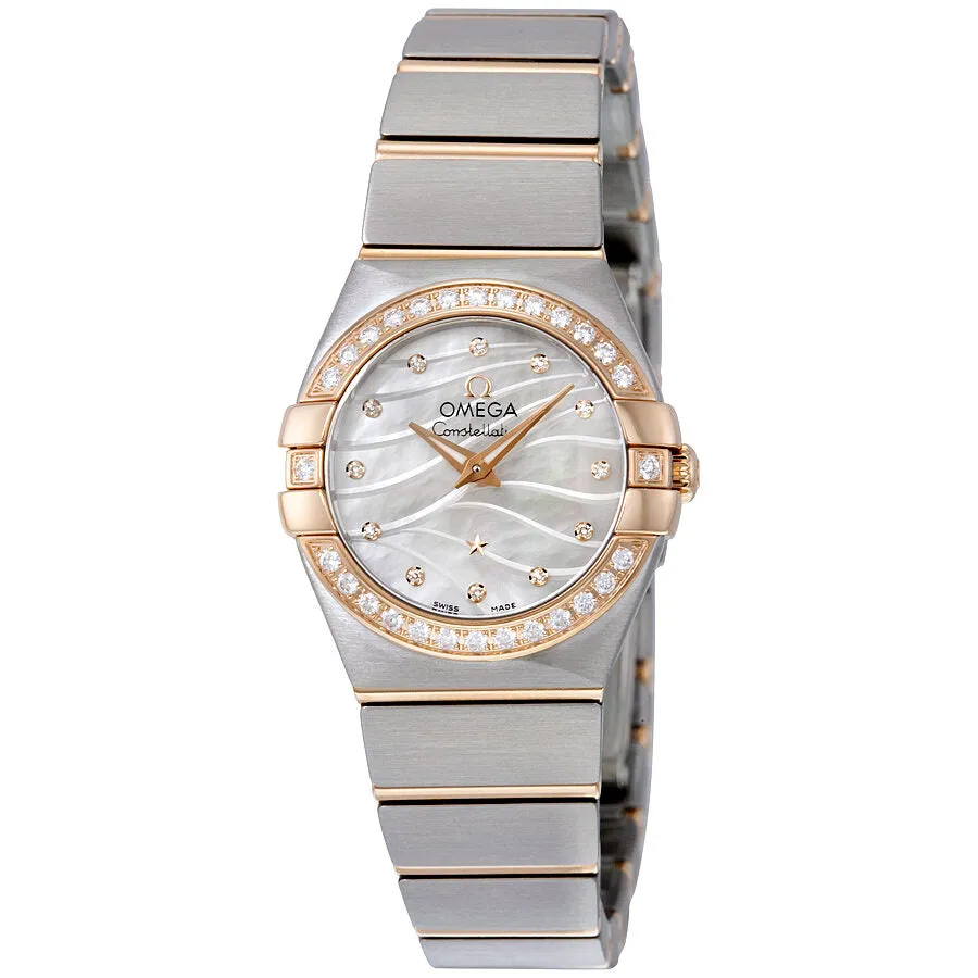 Omega Constellation Mother of Pearl Diamond Dial Ladies Watch 12325246055012 123.25.24.60.55.012