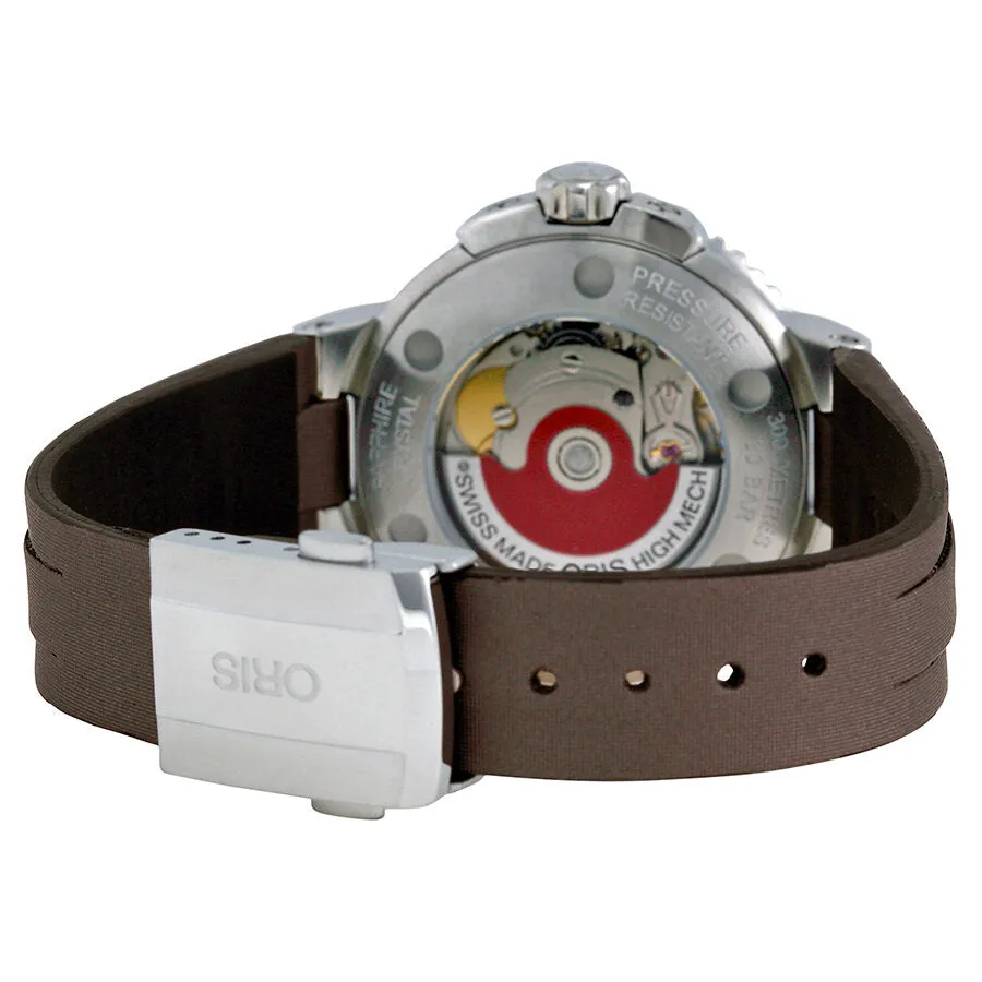 Oris Aquis Date Grey Dial  Black Rubber Watch 733-7652-4143LS