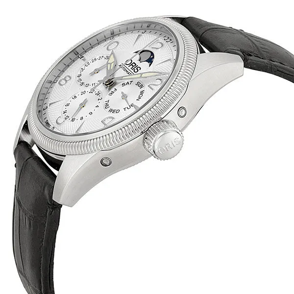 Oris Big Crown Complication Automatic Silver Dial Black Rubber Strap Men's Watch 582-7678-4061RS