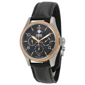 Oris Big Crown Complication Black Dial Black Leather Men's Watch 01 582 7678 4364-07 5 20 76FC