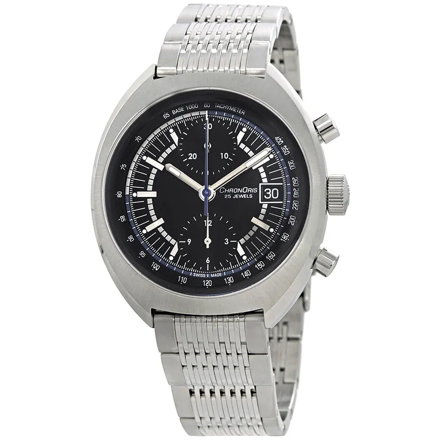 Oris Chronoris Chronograph Automatic Black Dial Men's Watch 01 673 7739 4084-set MB