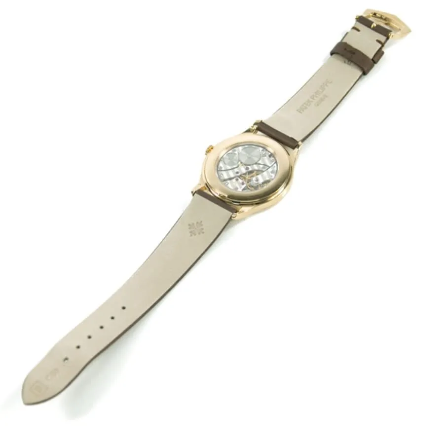 Patek Philippe Calatrava Hand Wind Diamond Brown Dial Ladies Watch 4897R-001