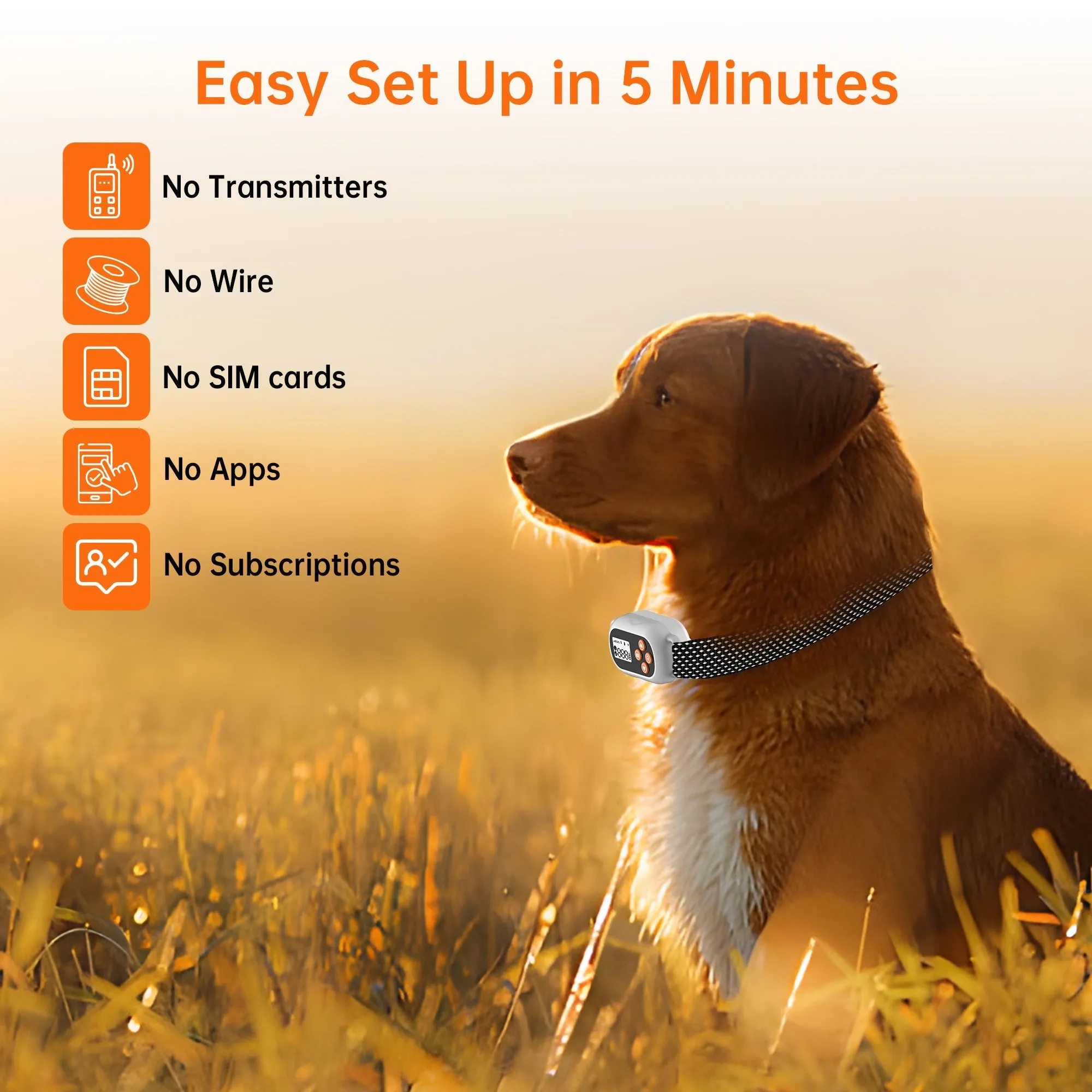 Pawfey SmartPro F820 GPS Wireless Dog Fence Collar
