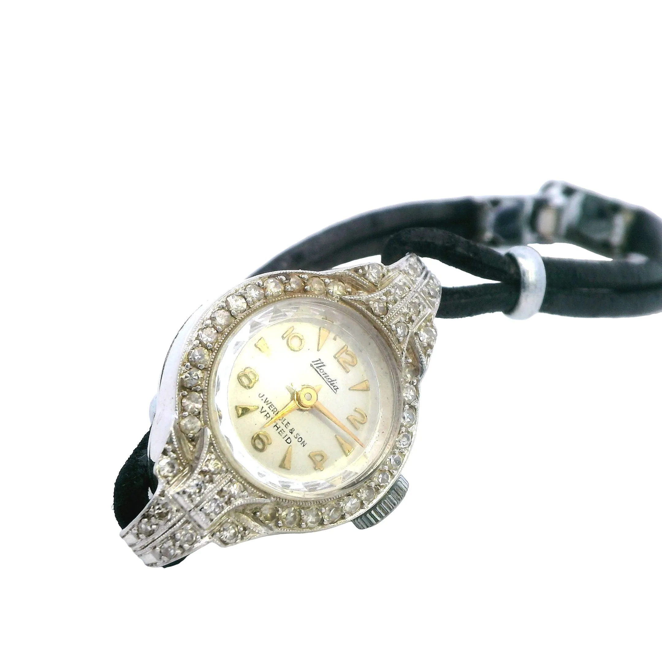 Platinum 44 Stone Diamond Mondia Ladies Watch