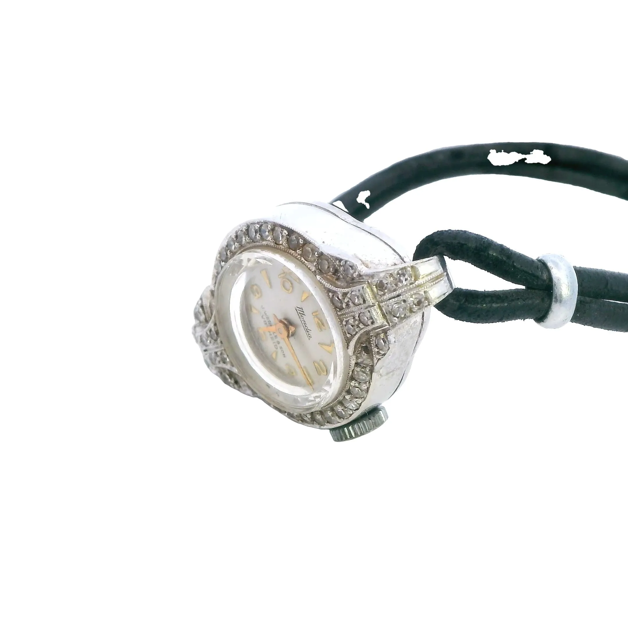 Platinum 44 Stone Diamond Mondia Ladies Watch