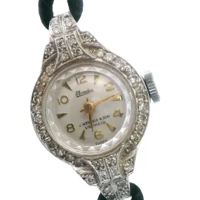 Platinum 44 Stone Diamond Mondia Ladies Watch