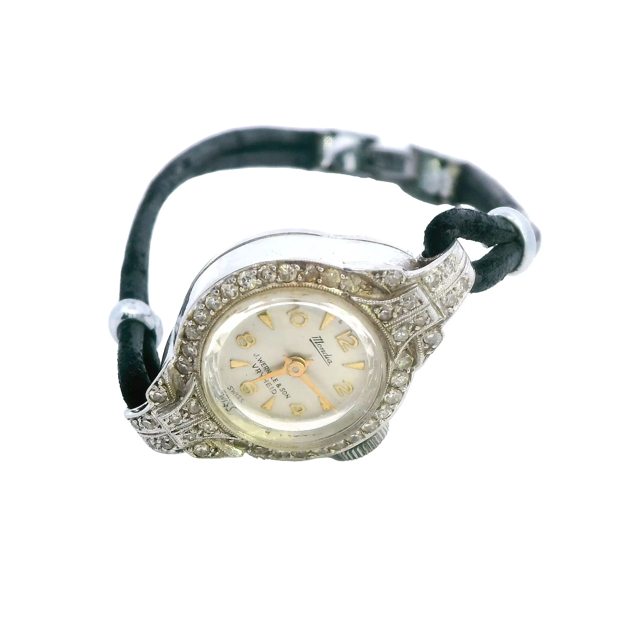 Platinum 44 Stone Diamond Mondia Ladies Watch