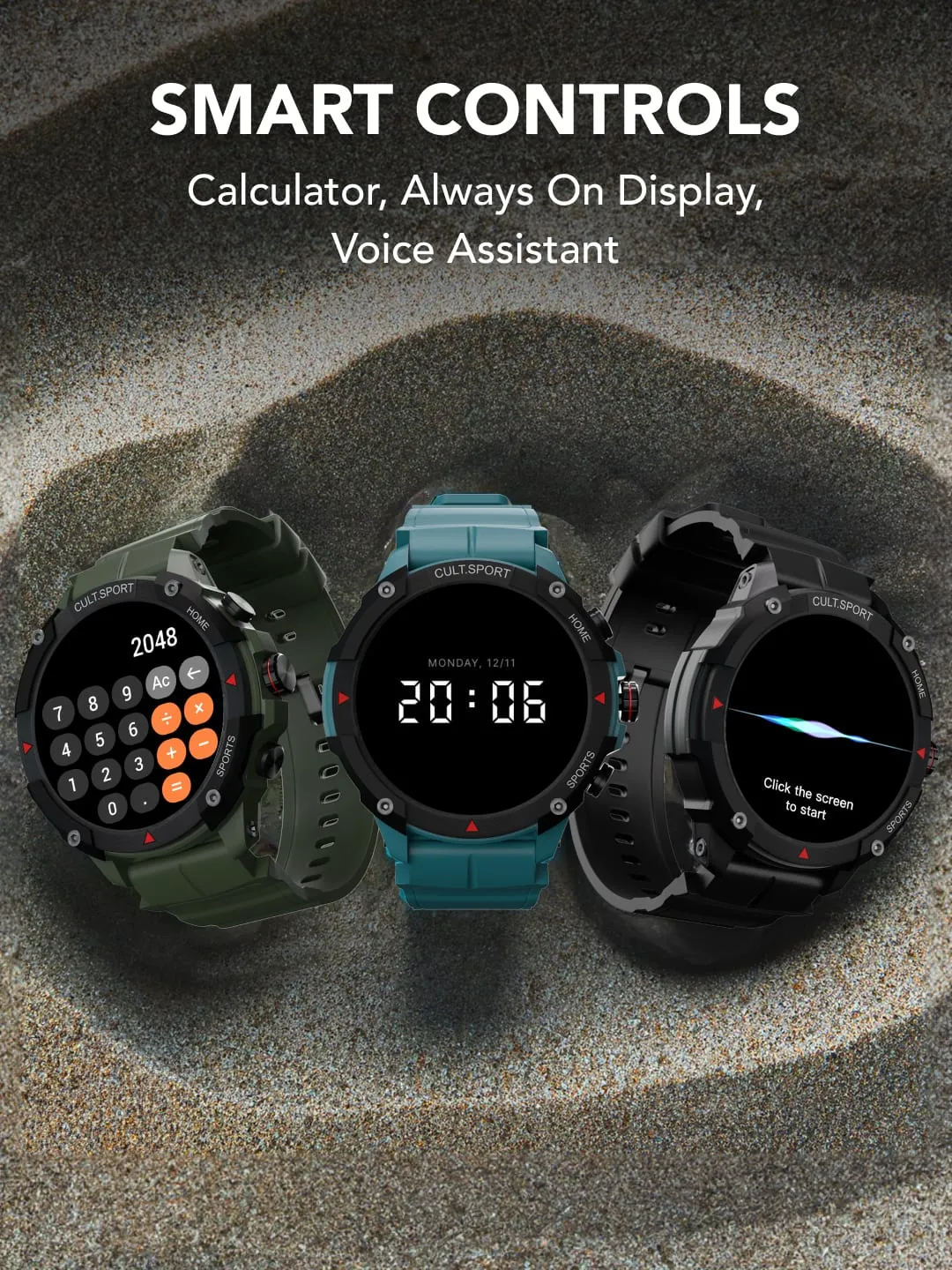 Ranger XR 1.43" AMOLED Outdoor Rugged Bluetooth Calling, 850 NITS, 10 Days Battery Life, Automatic Sports Recognition, Functional Crown, Always on Display (Beige White)