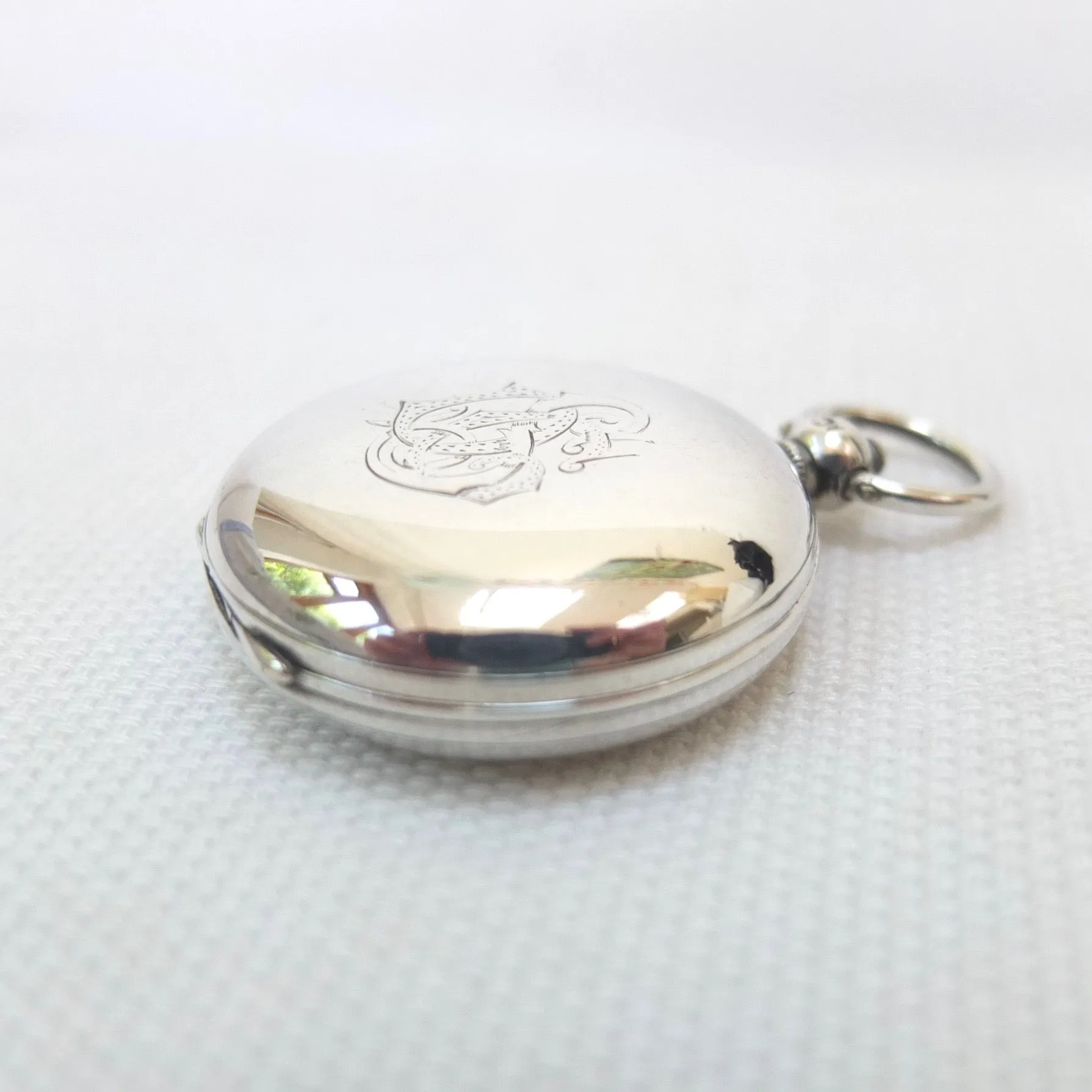 Richard Oliver Silver Pocket Compass (1856)