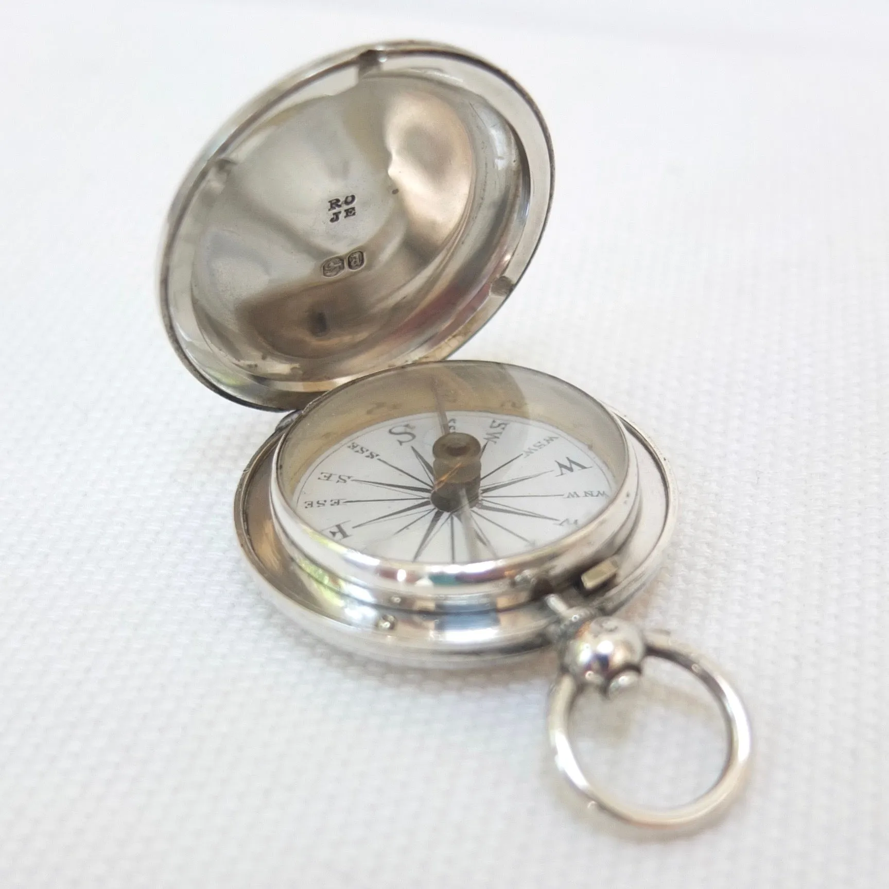 Richard Oliver Silver Pocket Compass (1856)