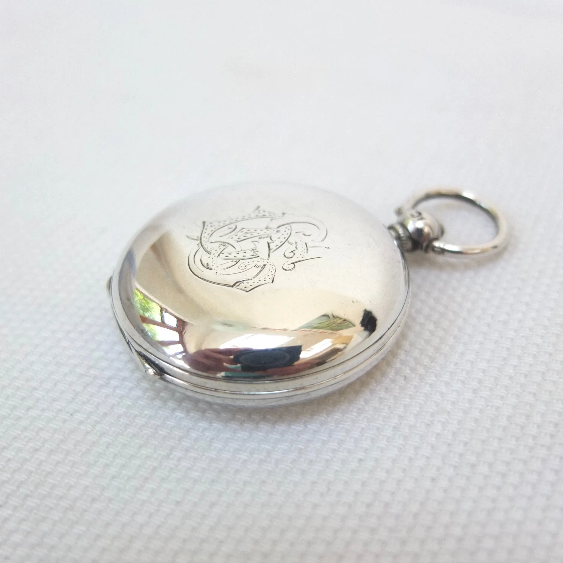 Richard Oliver Silver Pocket Compass (1856)