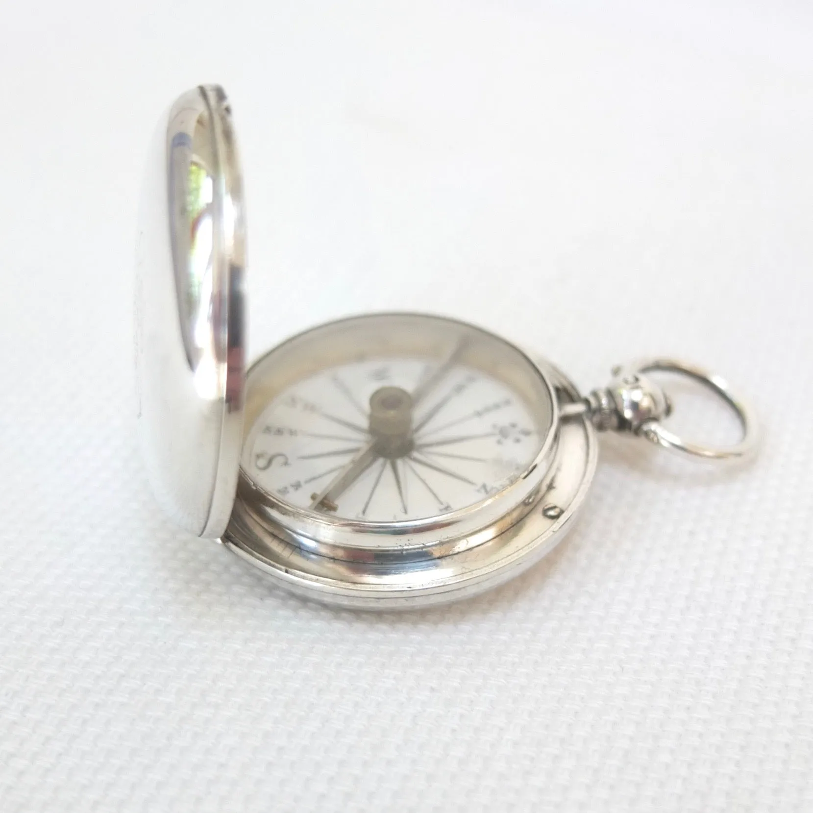 Richard Oliver Silver Pocket Compass (1856)