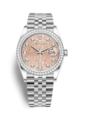Rolex Datejust 36 Pink Jubilee Diamond Dial Automatic Unisex Watch 126284PJDJ