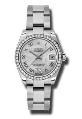 Rolex Datejust Lady 31 Mother Of Pearl Dial Stainless Steel Oyster Bracelet Automatic Watch 178384MRDO