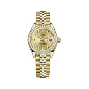 Rolex Lady-Datejust Champagne Diamond Dial Automatic Jubilee Watch 279138CDJ
