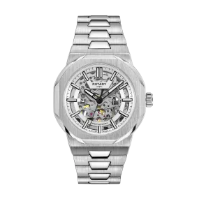 Rotary Skeleton Sport Men's Silver Watch GB05495/06