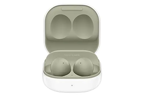 SAMSUNG Galaxy Buds 2 True Wireless Earbuds Noise Cancelling Ambient Sound Bluetooth Lightweight Comfort Fit Touch Control US Version, Olive Green