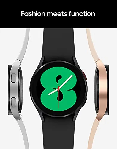 SAMSUNG Galaxy Watch 4 40mm Smartwatch with ECG Monitor Tracker for Health, Fitness, Running, Sleep Cycles, GPS Fall Detection, LTE, US Version, Black