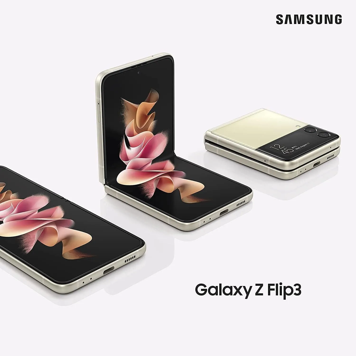 Samsung Galaxy Z Flip3 5G, 256GB, 8GB RAM, Dual SIM - Black - Unlocked
